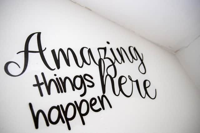 There are plenty of inspirational quotes around the cafe. Photo: Kirsty Edmonds.