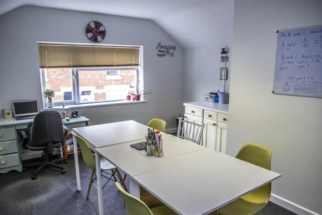 The upstairs of the cafe is the classroom. Photo: Kirsty Edmonds.