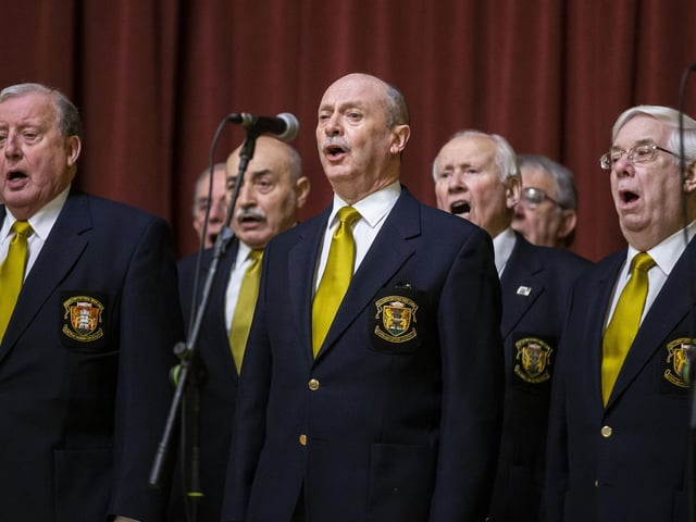 The Northampton Male Voice Choir at the Holocaust Memorial Day service