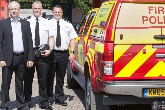 Police, Fire and Crime Commissioner Stephen Mold (left) is setting the budget that chief fire officer Darren Dovery (right) will have to work with for 2020/21