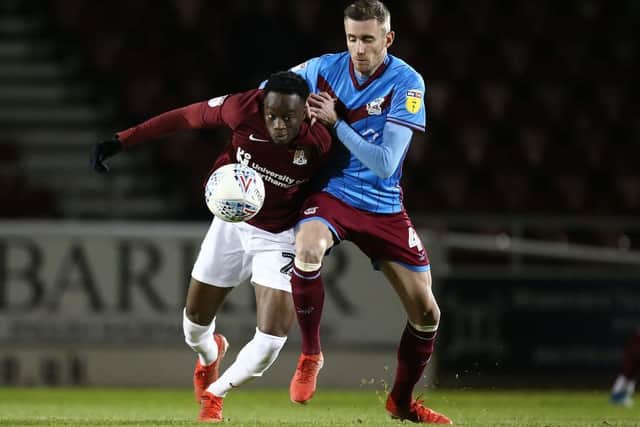 Arsenal loanee James Olayinka impressed on his Cobblers debut