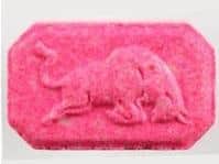 The 'Red Bull' pill, which is believed to be MDMA