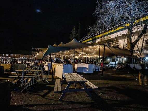 This year's annual Big Sleep Out took place at Franklin's Gardens.