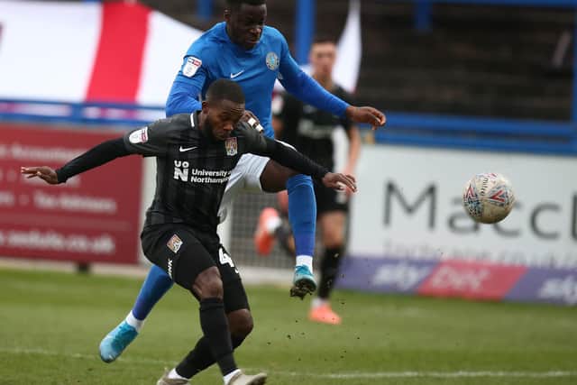 Mark Marshall in action at Macclesfield