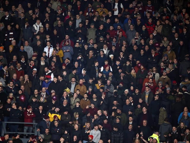 Cobblers fans at Pride Park