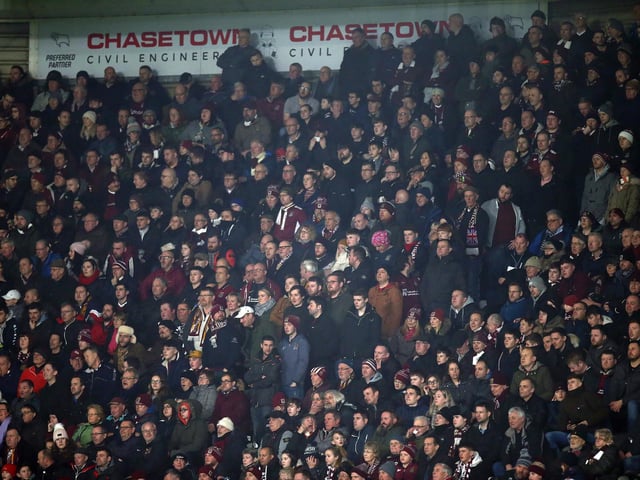 The majority of the 4,442 Cobblers supporters stayed to the end to cheer their team off