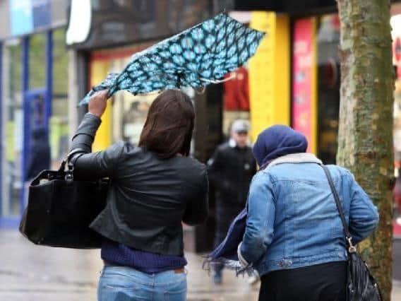 60mph gusts are set to batter Northamptonshire on Sunday.