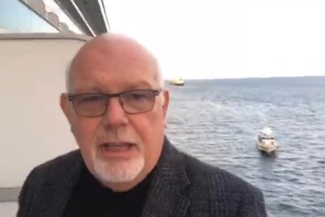 David has been broadcasting his experiences since 10 people on board the Princess Diamond tested positive for Coronavirus.