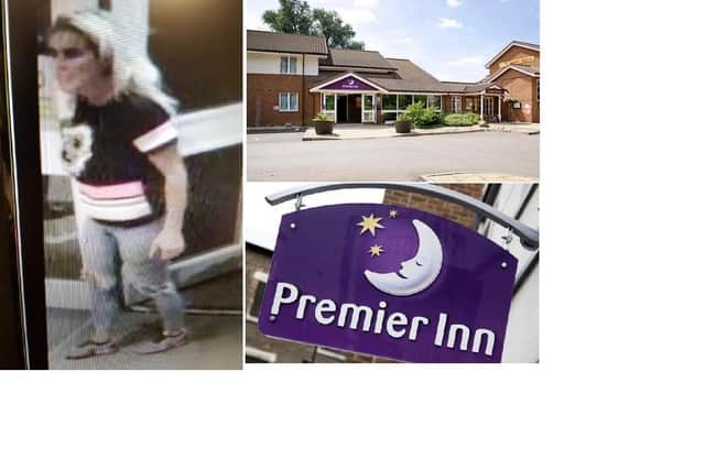 Police want to speak to this woman following an assault at the Premier Inn in Crow Lane