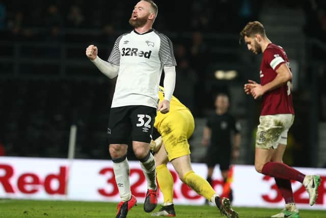 Wayne Rooney enjoyed himself against the Cobblers on Tuesday - and enjoyed his goal from the penalty spot