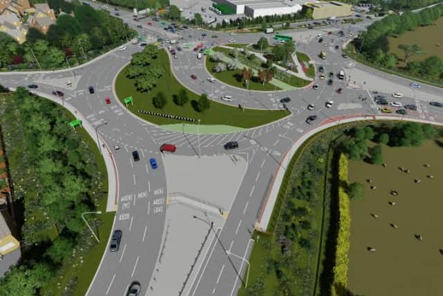 How the roundabout will look upon completion.