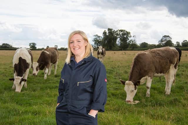 Milly pictured on her farm in Yelvertoft