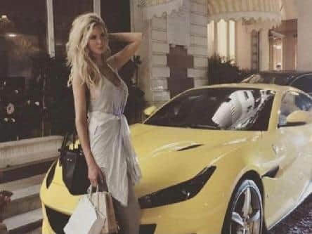 Emily Evans-Schreiber spent the money living the high life in America.
