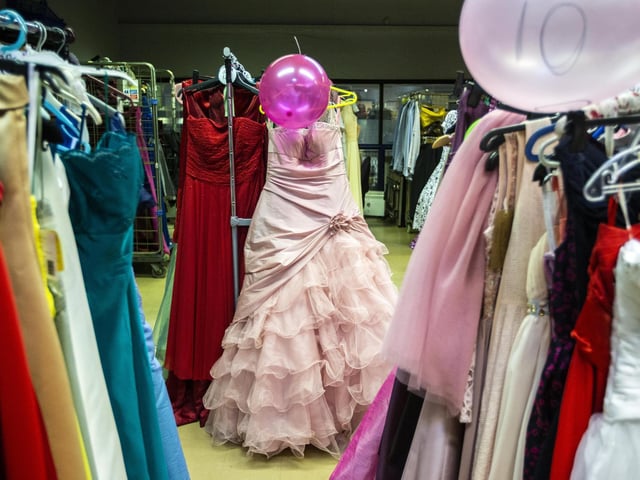 Cakes and soft fizz were available while the girls tried on their dresses. Pictures by Kirsty Edmonds