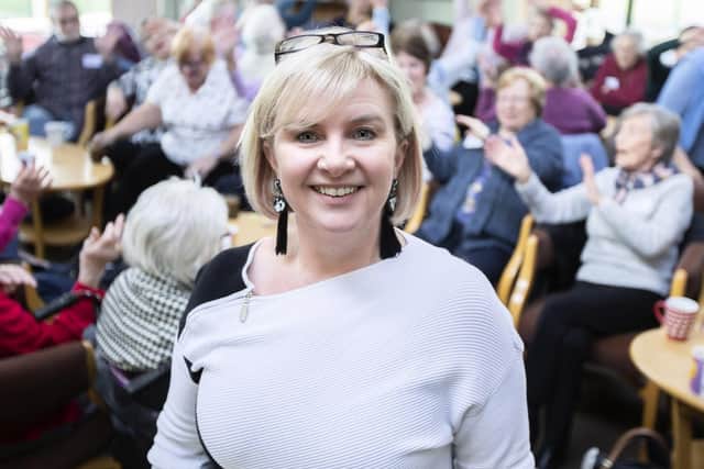 Karen Gardner started up the lunch club three years ago and has helped to give back joy back to nearly 100 people. Pictures by Kirsty Edmonds.