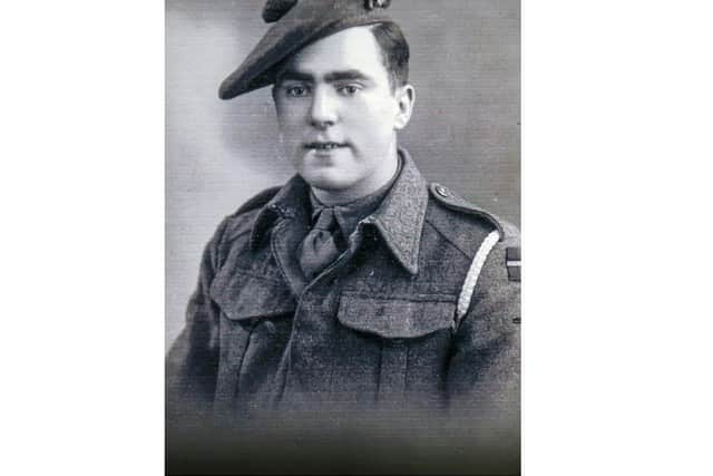Corporal Frank Berresford when he was 18 and serving in the 7th Battalion Seaforth Highlanders.