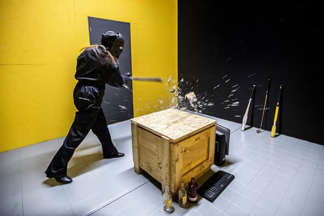 Lose control in the new Northampton 'rage room' designed for those taking part to let off steam. Pictures by Kirsty Edmonds.