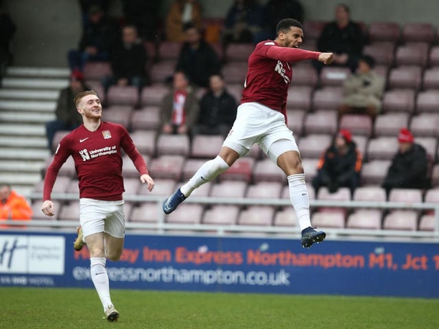 Too strong and too powerful for City's defence as a fabulous thumping finish gave Cobblers the ideal start. Won his headers in the first-half but seemed to suffer a knock that led to his withdrawal not long into the second... 7.5