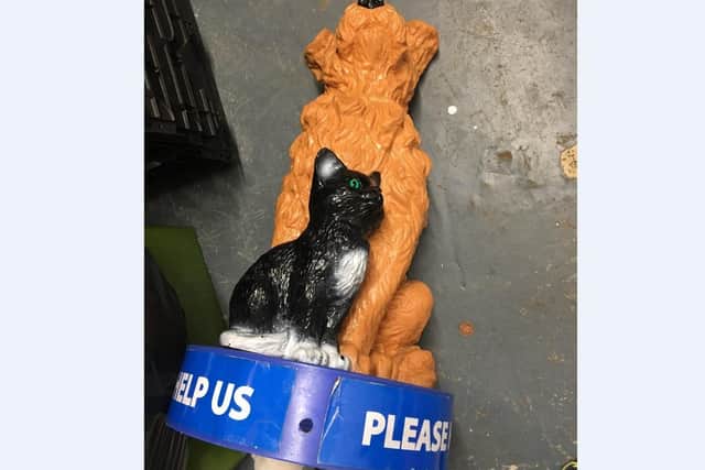 Cash was taken from two donation boxes.