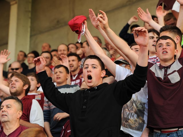 Getting behind the lads...