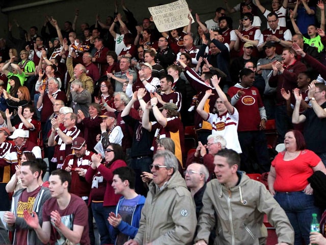These Town supporters were all smiles at the final whistle