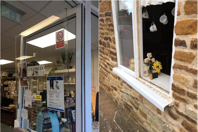 The RSCPA charity shop and a cafe on Main Road was broken into last night.