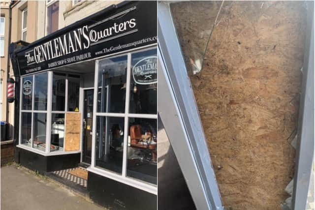 Gentleman's Quarters was broken into last night at around 2am.