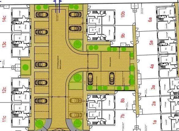 Some of the 14 properties will be facing Earl Street.