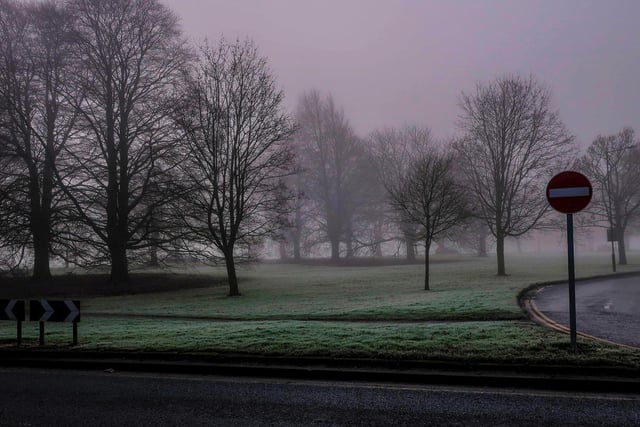 Saturday morning saw Harrogate covered in mist. By Jeannette Wilson.
