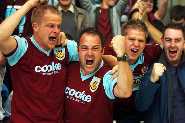 Party time: Turf Moor erupted and the stands rocked as ecstatic supporters celebrated Robbie Blake's winner against Manchester United. Brian Jensen also saved a Michael Carrick penalty to preserve Burnley's lead.
