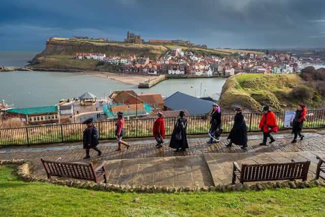 A stunning backdrop for the Whitby Steampunk Weekend.