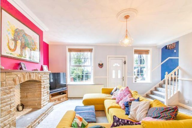 The current owners have made this a warm, welcoming and cheerful space with plenty pops of colour.