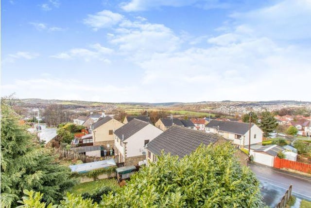 The house boasts stunning views over the Aire Valley.
