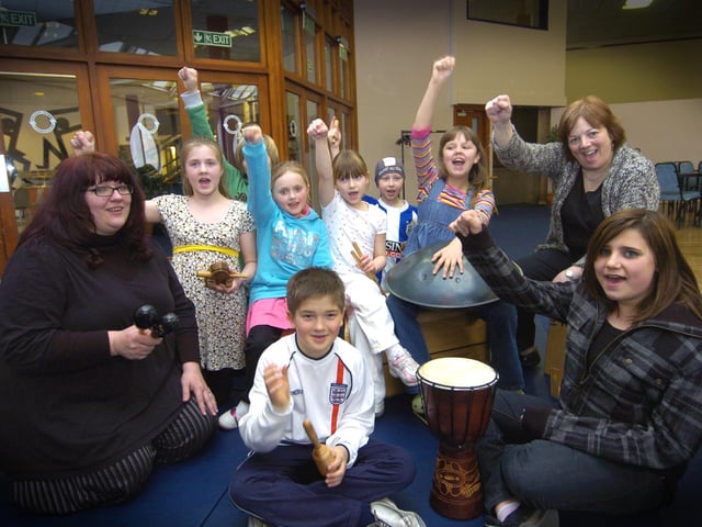 Music Tots have a singing lesson at Whitby Pavilion.