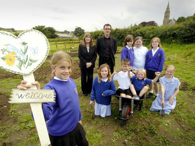 Ruswarp School opens its new garden.