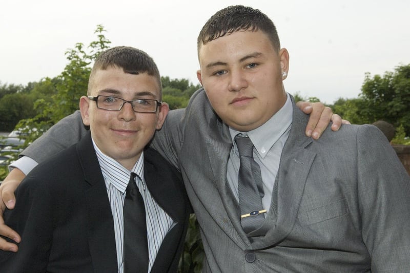 Cardinal Allen High School leavers prom, 2010
From left: Best mates Josh Hewitt and Robert Mangan. Picture By Kevin Walsh