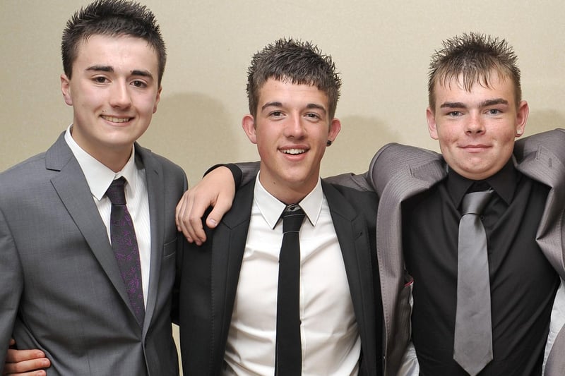 Hodgson High School leavers prom at the Hilton Hotel, Blackpool, 2010
Left to right: Tom Eckersall, Jack Lomax and Ross Thompson.