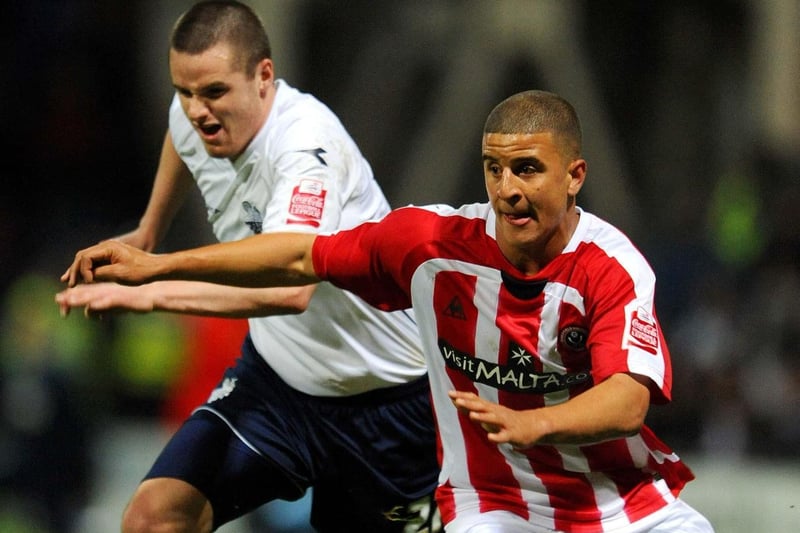 England's right-back Kyle Walker faced PNE playing for Sheffield United
