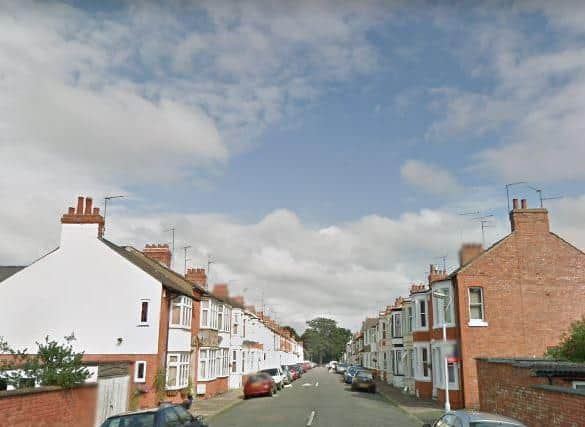 A warrant was issued for police to search a property in Thursby Road, Abington, this morning.