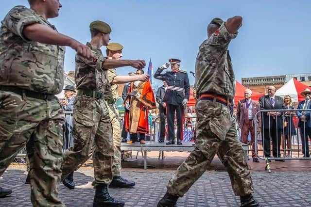 Armed Forces Day in Northampton, 2019. Photo: Kirsty Edmonds.