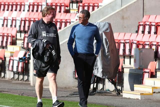 Keith Curle with Ronnie Jepson.