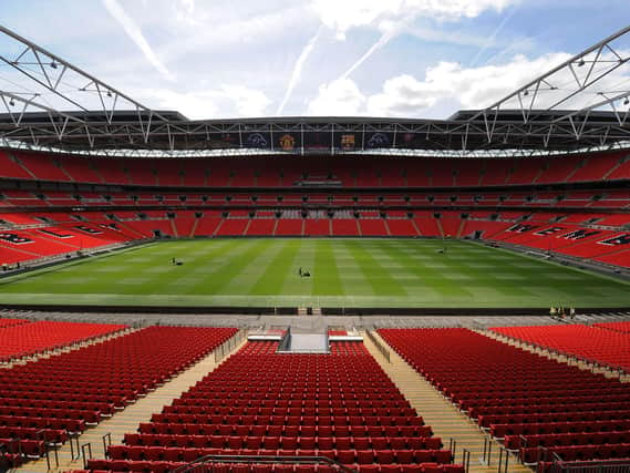 Cobblers will take on Exeter City at a near-deserted Wembley Stadium on Monday night