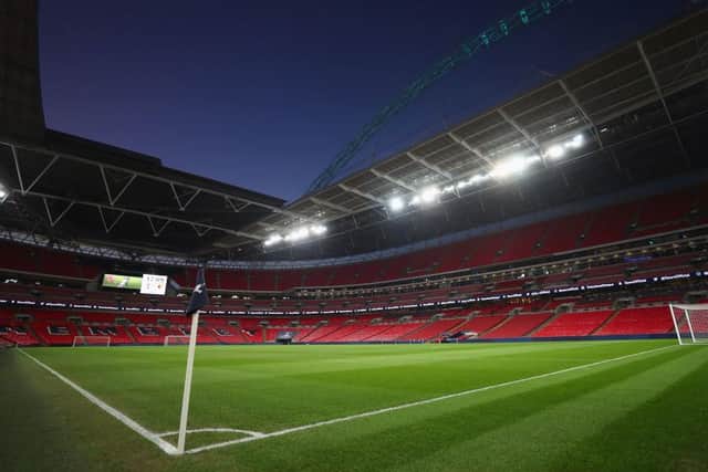 Wembley Stadium.