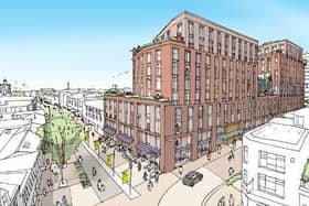The development was first teased in an artists impression at a conference on June 26 - this shows the corner of Abington Street and Wellington Street.