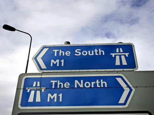 Two lanes are shut on the M1 northbound near Northampton