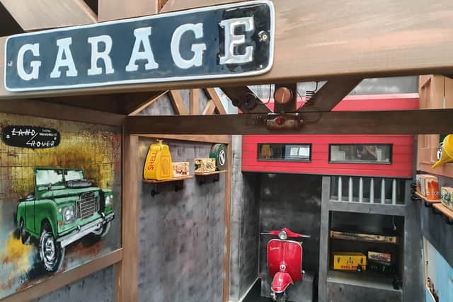 There will also be a garage for children to play in.