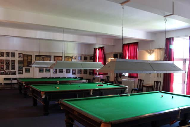 Cheyne Walk Club's snooker room
