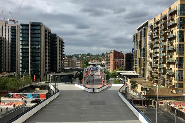 An empty Wembley Way