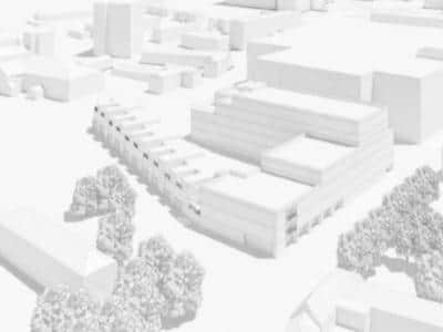 A conference last week teased plans to build a block of townhouses on Marefair.