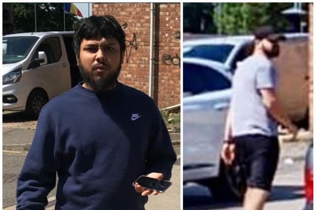 These are the two men police believe may have information about the June 15 attack. Photos: Northamptonshire Police